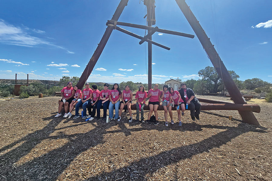 Group of Upward Bound students