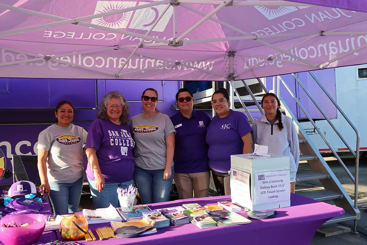 Admissions and Financial Aid Representatives at the Fair.