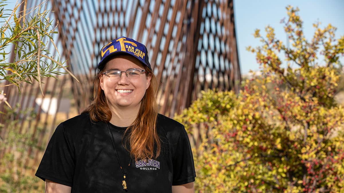 San Juan College student Christina Leinhart smiling