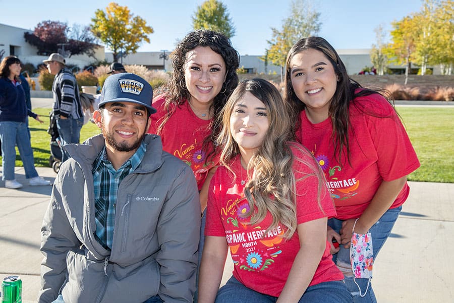 Four San Juan College Students Smiling