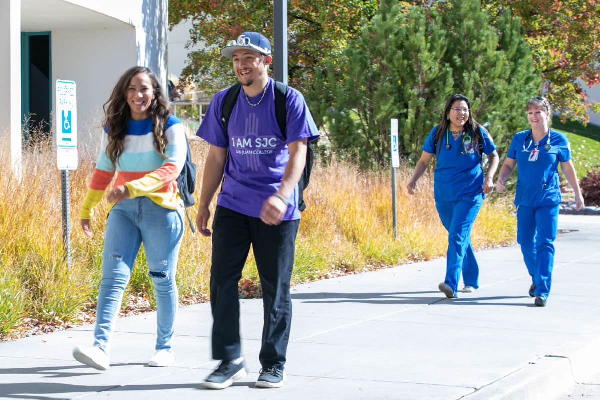 Four San Juan College Students Smiling