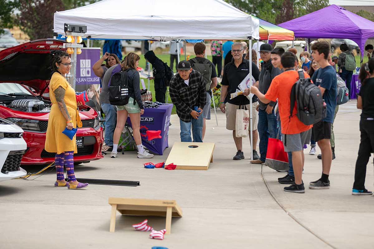 SJC students at Fall Rush.