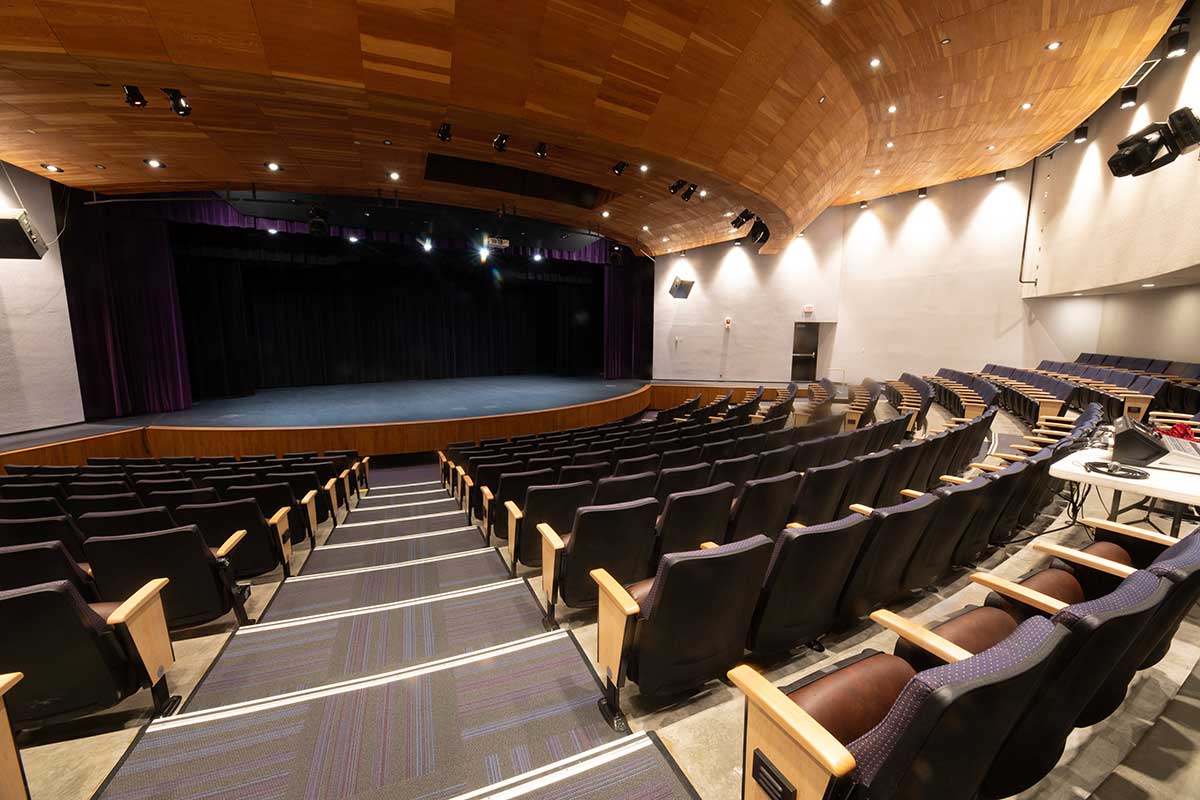 Interior of Connie Gotsch Theatre Auditorium