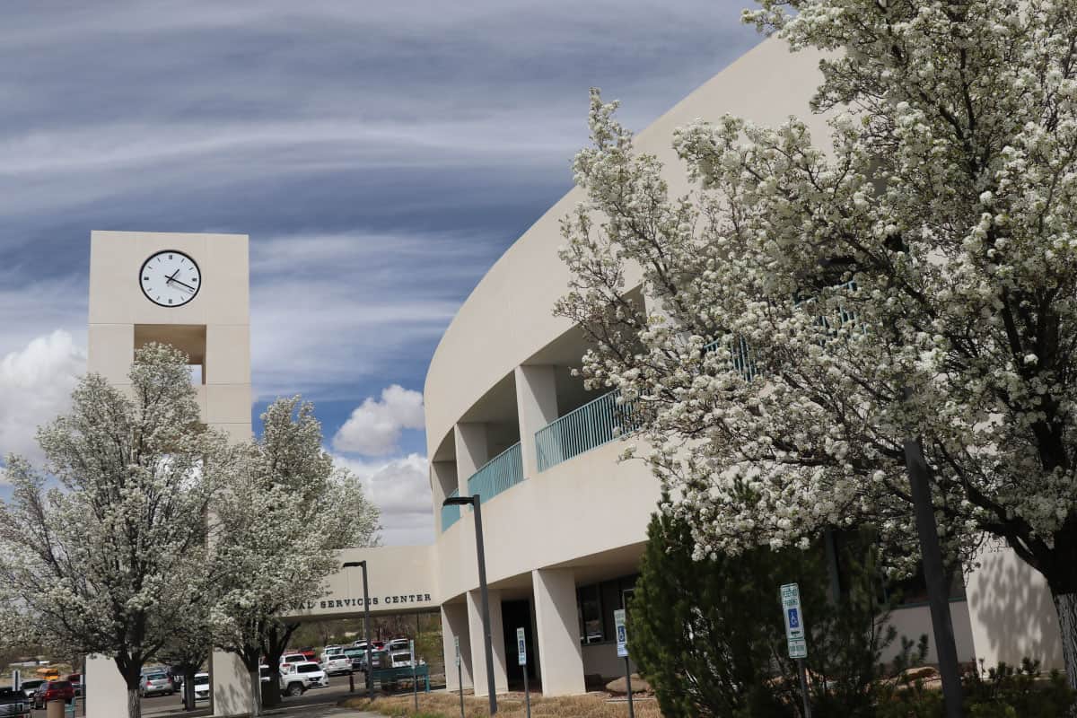 Educational Services/Clocktower Building in spring.