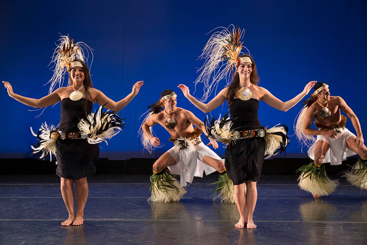 Dancers performing on stage