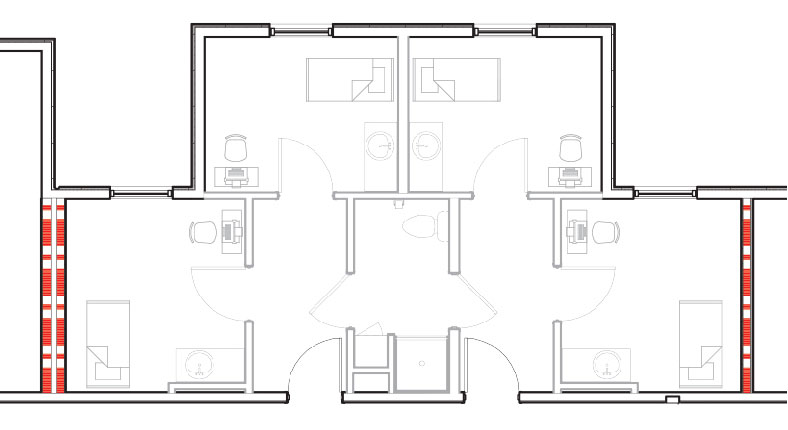 Explore the Single Occupancy with Shared Bathroom in the SJC Suites!