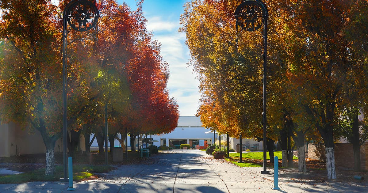 San Juan College Campus during Fall.