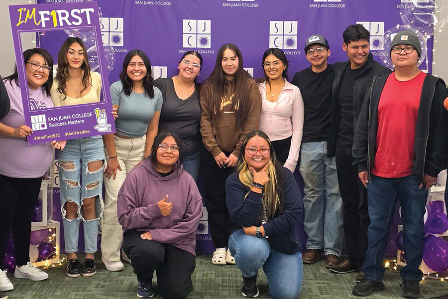 Group of students Celebrating with Edward Tabet Cubero