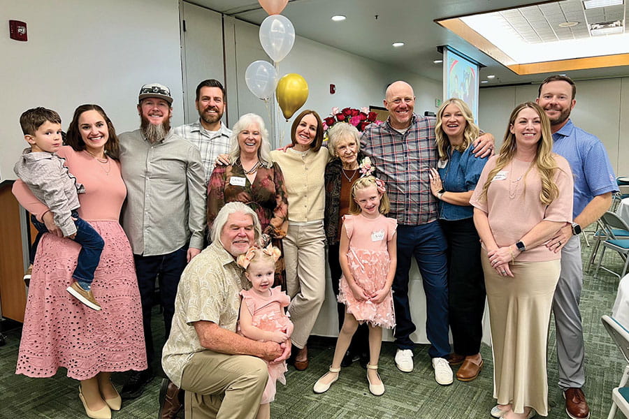 Ruth Allison and her family